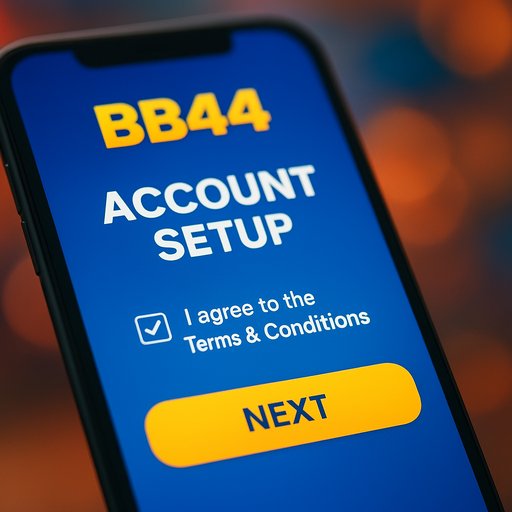 BB44 অ্যাকাউন্ট সেটআপ স্ক্রিন